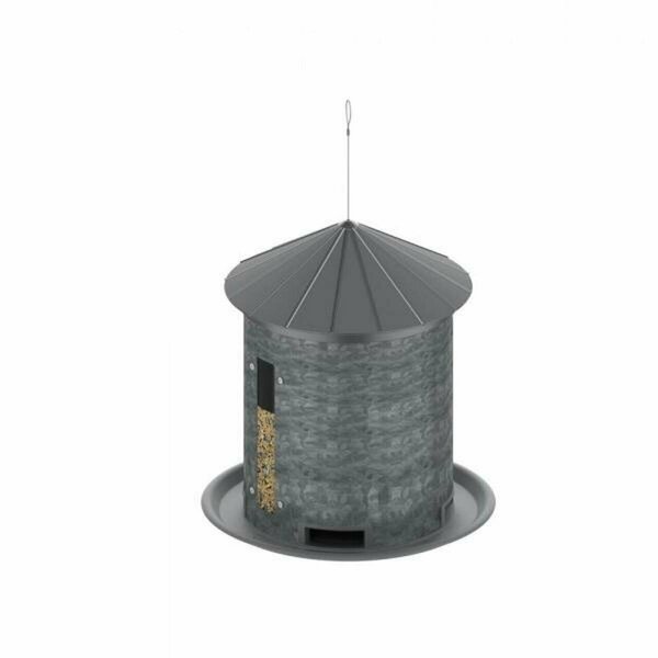 Partyanimal 7 lbs Galvanized Silo Seed Feeder PA2969866